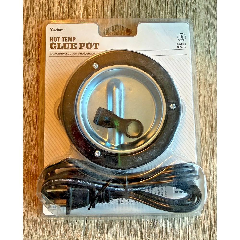Darice Hot Melt Glue Pot 40W High Temp Craft Floral Tool New Sealed